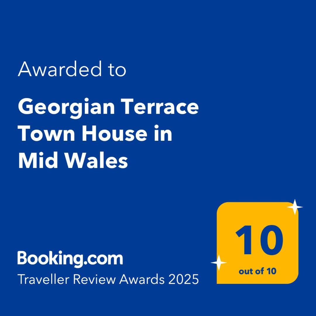 Вилла Georgian Terrace Town House In Mid Wales Ньютаун Экстерьер фото